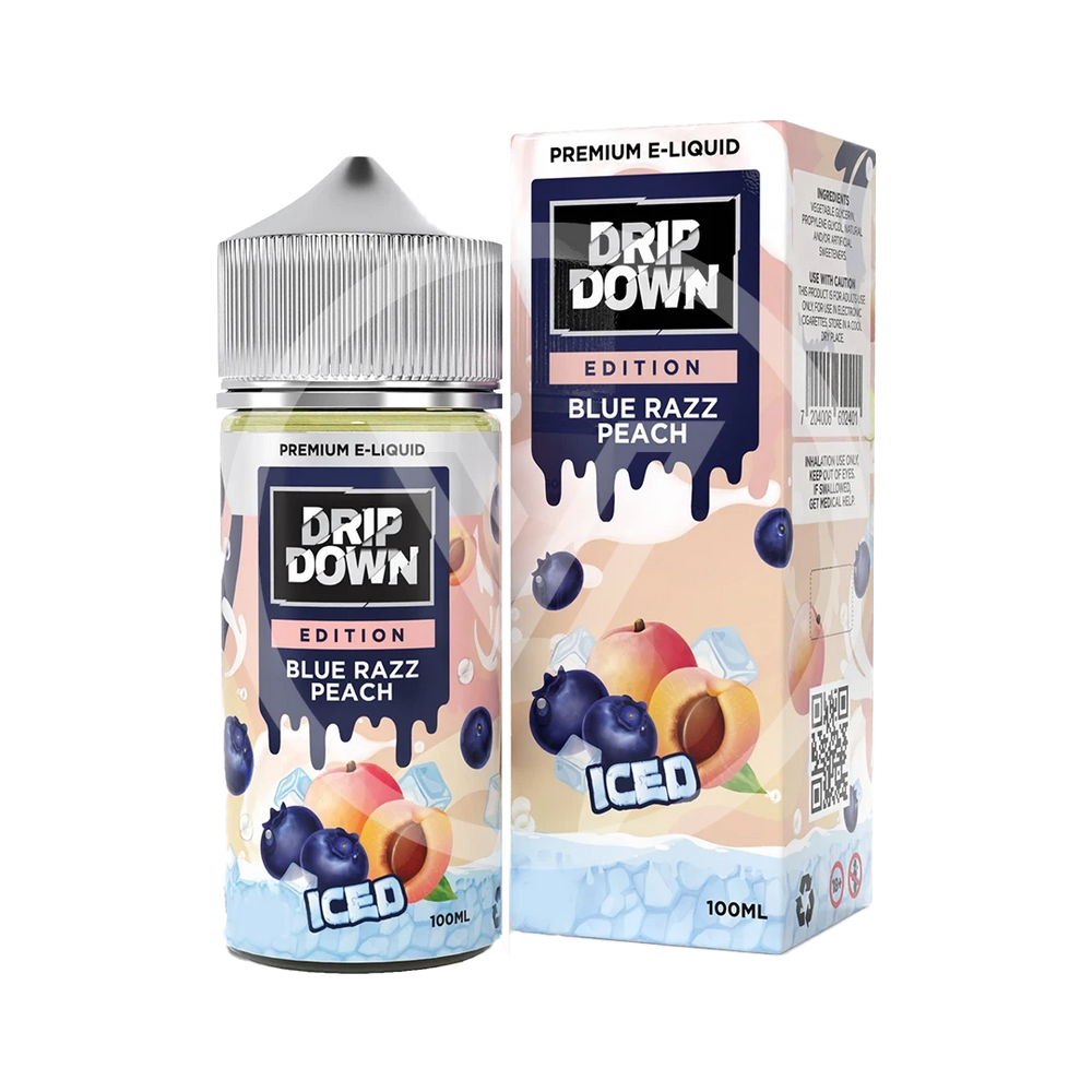 DRIP DOWN BLUE RAZZ PEACH 100ML (3MG)