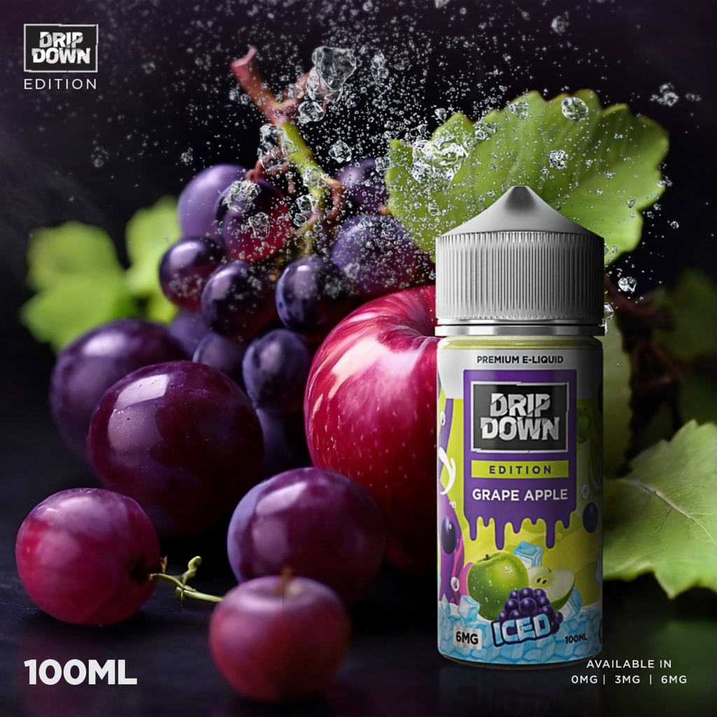 DRIP DOWN GRAPE APPLE 100ML (3MG)